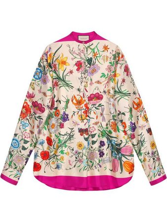 Gucci Oversize shirt with Flora print £1,400 - Buy Online - Mobile Friendly, Fast Delivery