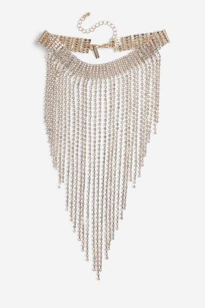 **Crystal Drape Choker Necklace | Topshop