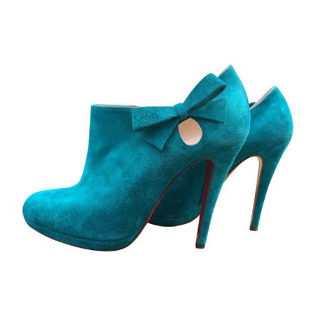 High Heel Ankle Boots CHRISTIAN LOUBOUTIN 38 blue - 7896100