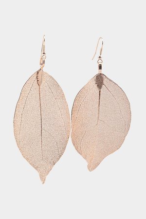 Willa Leaf Drop Earrings | francesca's