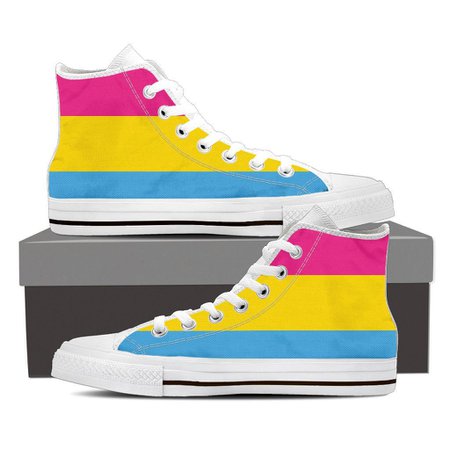 pansexual flag shoes