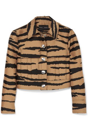 Proenza Schouler | Tiger-print wool and silk-blend jacquard jacket | NET-A-PORTER.COM