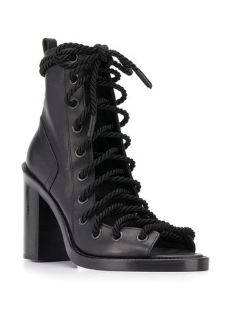 Ann Demeulemeester Lace-Up Ankle Boots Ss20 | Farfetch.com