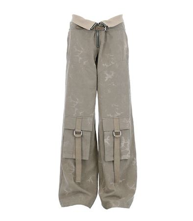 KYO : Cavern Cargo Rib Trousers (Grayish Brown) - MUMEU