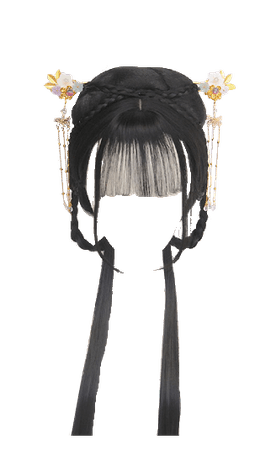 Traditional Chinese Hair - High Braid Bun Loops (Dei5 edit)