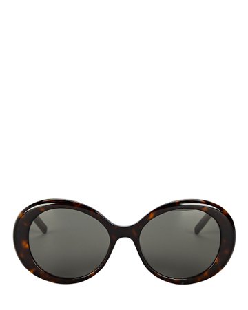 Saint Laurent Oversized Oval Sunglasses | INTERMIX®