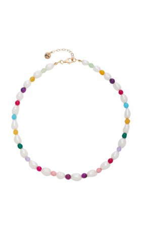 Rainbow Pearl, Calcedony Necklace By Maison Irem | Moda Operandi