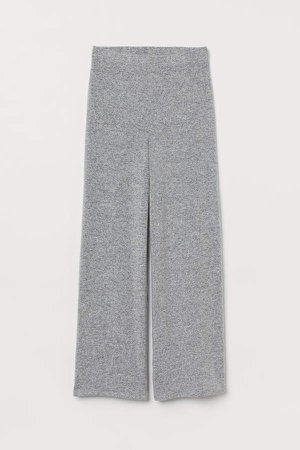 Fine-knit Pants - Gray