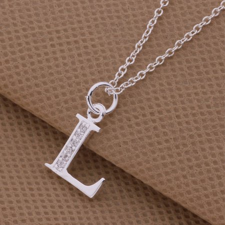 Top quality plated silver letters L, N, O pendant necklace with zircon Street fashion style charm jewelry Global Hot-in Pendant Necklaces from Jewelry & Accessories on Aliexpress.com | Alibaba Group
