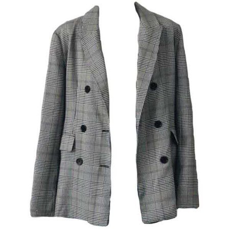 Gray Plaid Coat