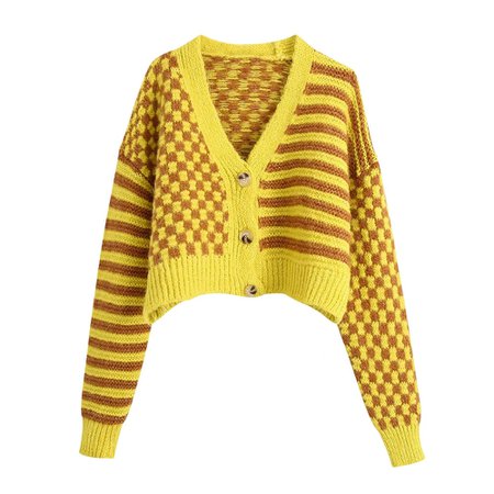 Bumble Bee Cropped Knit Cardigan Sweater – Woodland Gatherer