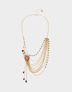ROCKIN RICHES SWAG NECKLACE RED – Betsey Johnson