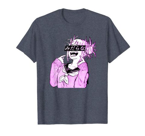 Amazon.com: Waifu Anime Neko | Vaporwave | Glitch Manga Girl T-Shirt: Clothing