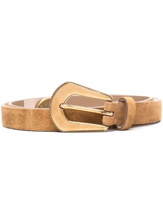 Brunello Cucinelli metallic-buckle Leather Belt