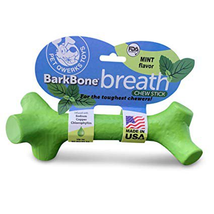Pet Qwerks BarkBone Mint Flavor Dental Breath Stick Dog Chew Toy - Durable Dog Bones for Aggressive Chewers, Tough Power Chew Toys | Made in USA with FDA Compliant Nylon - for Small Dogs & Puppies : Pet Supplies