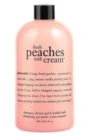 peaches and cream bubble bath (philosophy)