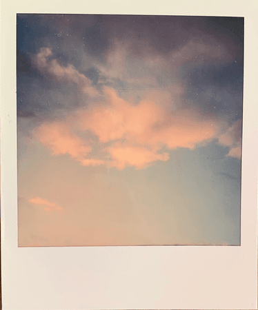 pink cloud polaroid by @samanthahazard