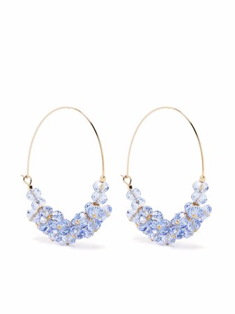 Isabel Marant Polly crystal-embellishment hoop earrings