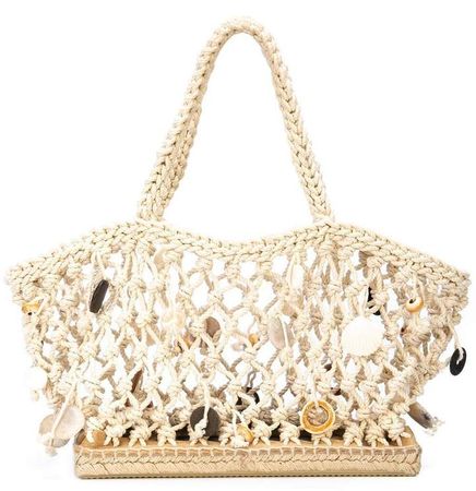 ‘Espadrille’ Woven Shell Tote Small