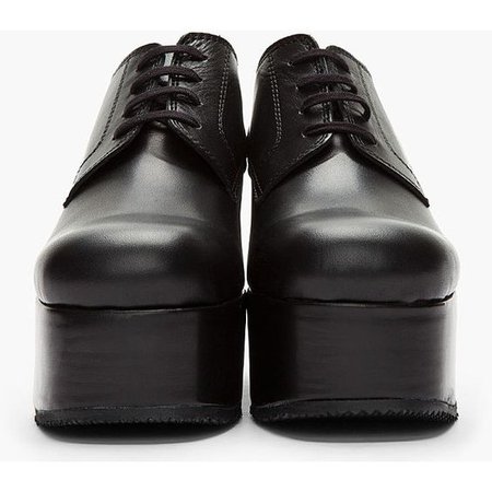 black platform shoe