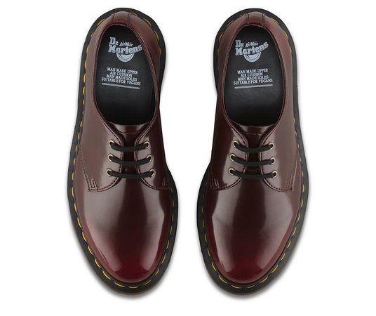 DR. MARTENS CHERRY RED OXFORD BRUSH