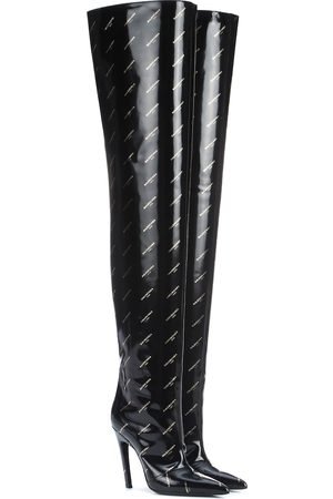 Balenciaga Knife over-the-knee leather boots