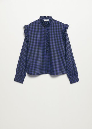 Ruffles printed blouse - Women | Mango USA