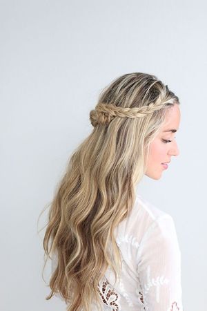 Braided Crown with Glitter