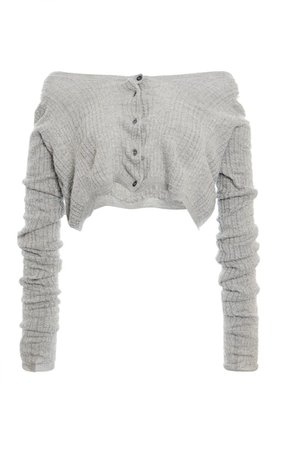 grey cropped sweater