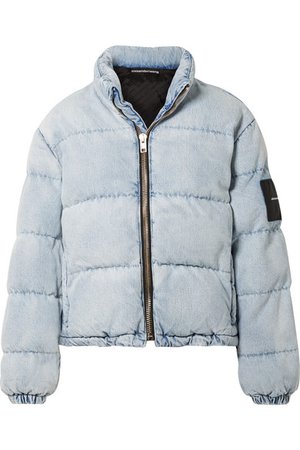 Alexander Wang | Appliquéd quilted denim jacket | NET-A-PORTER.COM