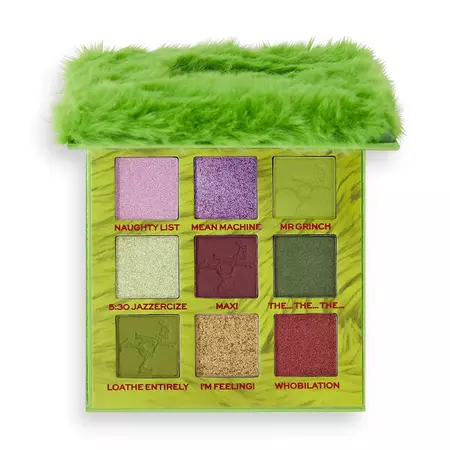 The Grinch x Makeup Revolution Mean One Shadow Palette | Revolution Beauty