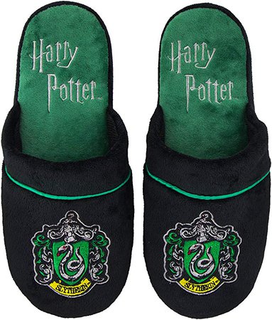Amazon.com | Cinereplicas Harry Potter Slippers - Cuff Clog - Pillow Walk - Premium Durable Quality - Adults (Slytherin S/M) | Slippers