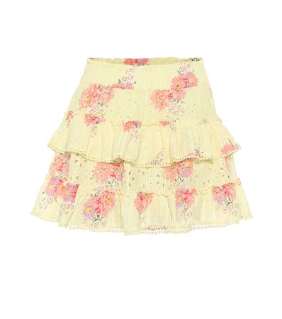 LoveShackFancy - Minifalda Bliss de algodón floral | Mytheresa