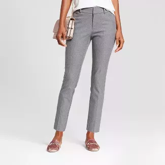 Women's Skinny High-Rise Ankle Pants - A New Day™ Gray 10 : Target