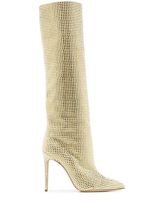 Paris Texas Holly crystal-embellished boots - FARFETCH