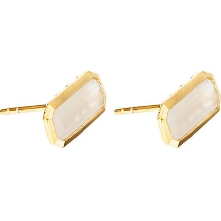 ASTLEY CLARKE 18ct gold vermeil moonstone earrings