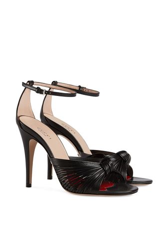 Shop Gucci knotted sandals with Express Delivery - FARFETCH