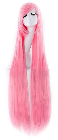 Amazon.com: MapofBeauty 40" 100cm Anime Costume Long Straight Cosplay Wig Party Wig (Light Pink): Beauty