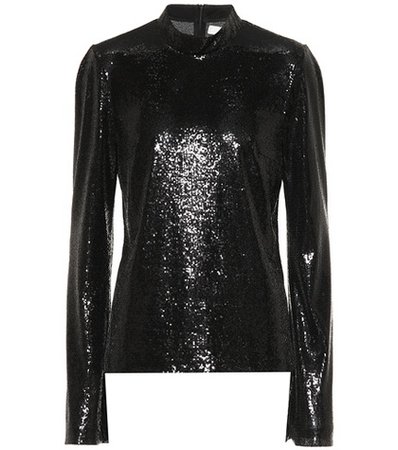 Galaxy sequinned top