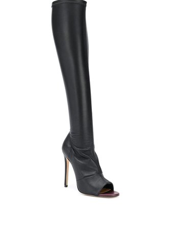 Victoria Beckham Opaz Thigh High Boots SVB086PAW19 Black | Farfetch