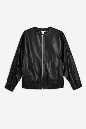 **Leather Bomber Jacket by Boutique | Topshop