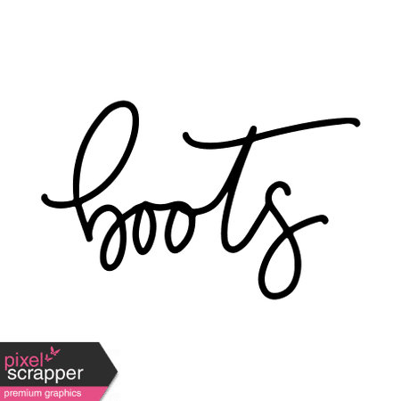 Winter Day Word Art – Boots graphic by Elif Şahin | Pixel Scrapper Digital Scrapbooking