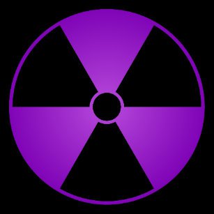 Purple Radioactive Symbol