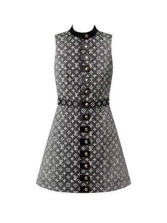 Louis Vuitton | Monogram Denim Button Tab Dress (Dei5 edit)