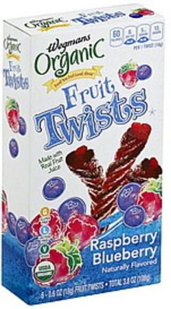 Wegmans Raspberry Blueberry Fruit Twists - 6 ea, Nutrition Information | Innit