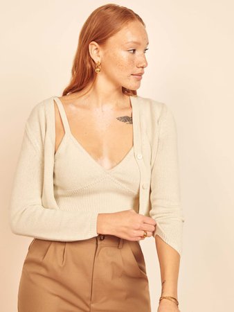 Tille Tank And Cardi Set - Sustainable Sweaters | Reformation