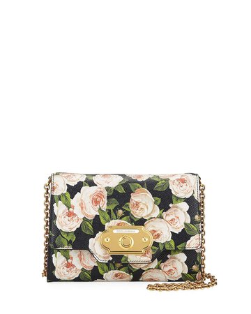 Dolce & Gabbana Welcome St. Dauphine Rose-Print Wallet