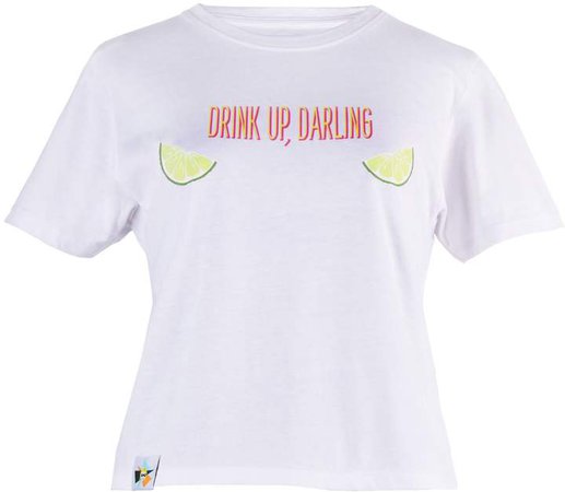 blonde gone rogue - Drink Up Sustainable T-Shirt In White