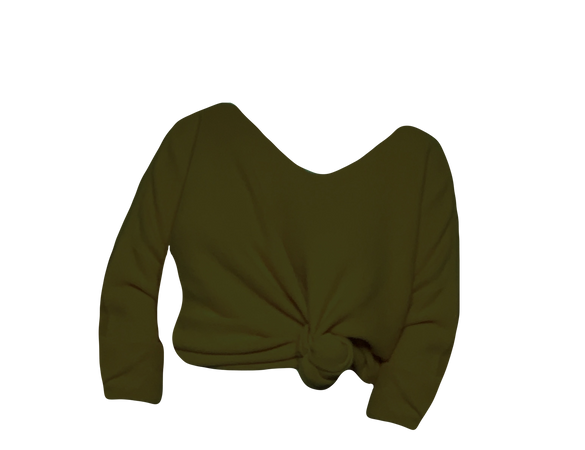 rebbie_irl’s green v neck sweater