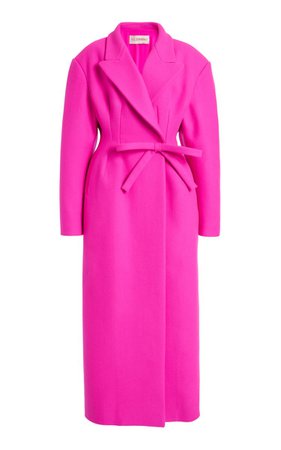Diagonal Wool-Blend Coat By Valentino | Moda Operandi
